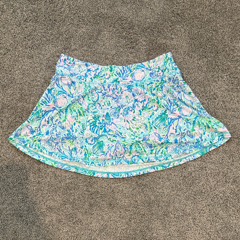 Lilly Pulitzer Vibrant Blue and Green Skort